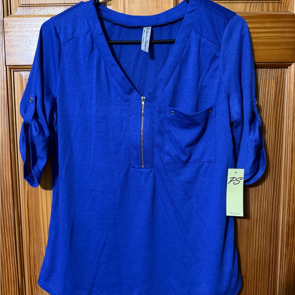 Women's Blue Tunic Top